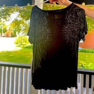 Harley Davidson wings tshirt